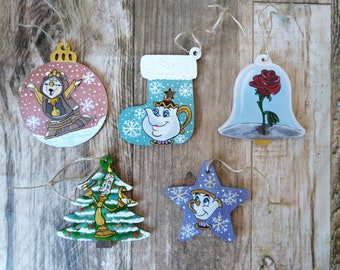 Beauty and the Beast Christmas Tree Decorations