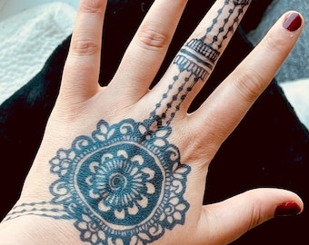 Jagua gel black staining temporary tattoo | Organic fruit gel | natural | body art