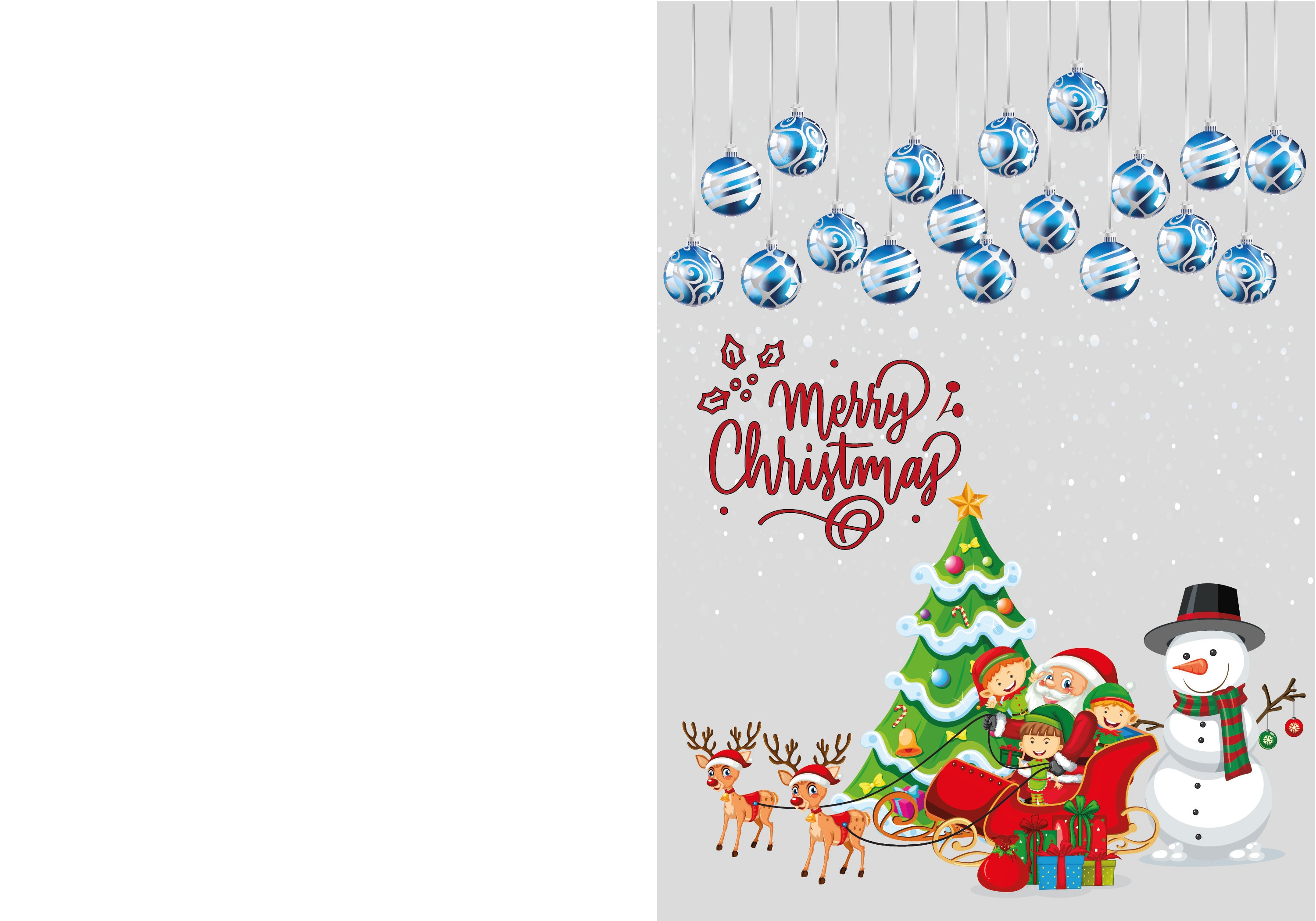  Paper & Party Supplies Paper WEIHNACHTSKARTE DEUTSCH-druckbare Motiv 