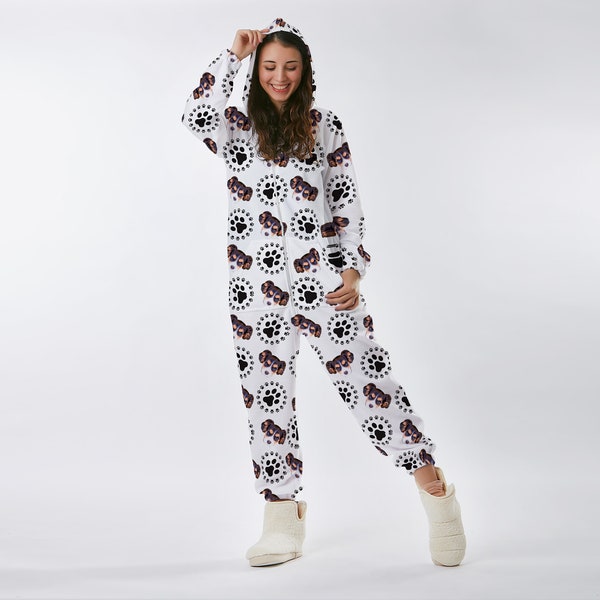 Pyjamas personnalisés pour animaux de compagnie, Onesie personnalisée pour animaux de compagnie, Pyjamas de vacances, Onesie adulte, Pet Portrait Onesie, Cadeau pour elle, Cadeau pour lui