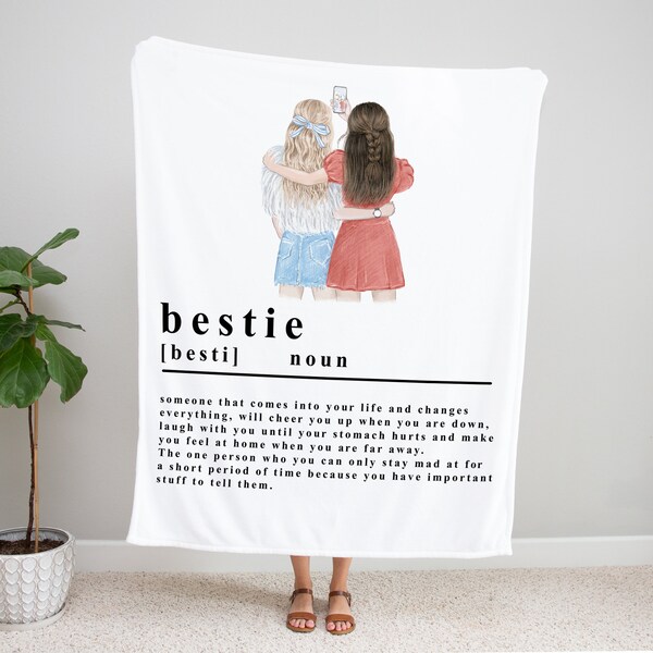 Best Friend Blanket Personalized Etsy