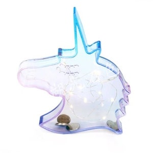 Unicorn piggy bank silicone mold