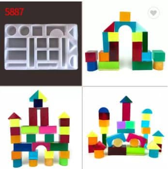 Silicone mold form for 26 miniature stone castle blocks - Shop StroyMini  Parts, Bulk Supplies & Tools - Pinkoi