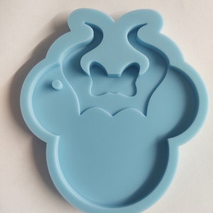 Horn key chain silicone mold
