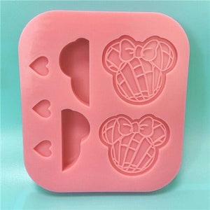 Concha Bread Mrs. Mouse Head Straw Topper Silicone Mold