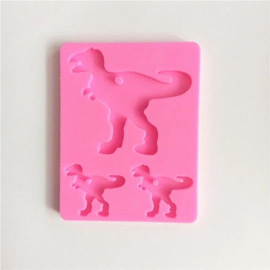 LIMICAR Dinosaur Silicone Jello Mold for kids, Dino Cookie Candy Chocolate  Molds (Pink) 