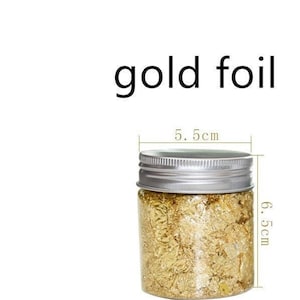 Bulk lot of 21 jars Gold Foil Flakes