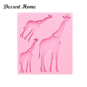 Bulk lot of 38 molds  Giraffe family key chain silicone mold