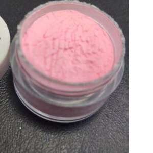 Pink Glow in the Dark Mica Powder 10 grams in a jar