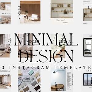 50 Interior Design Instagram Post Templates Interior designer social media,social media templates,minimalist instagram, instagram minimalist