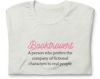 Booktrovert Unisex S, M, L, XL t-shirt | Embrace Your Bookish Nature | Love Reading Introvert Gift