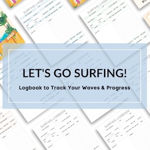 Let&#39;s go Surfing! Track Your Waves & Progress | Printable for All Levels