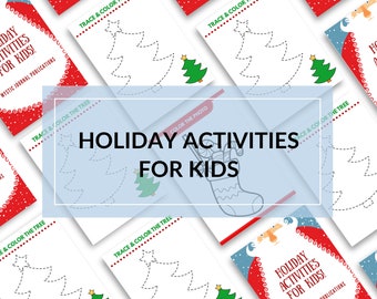 Holiday Activities for Kids: A fun, printable Christmas and holiday activity book for kids of all ages