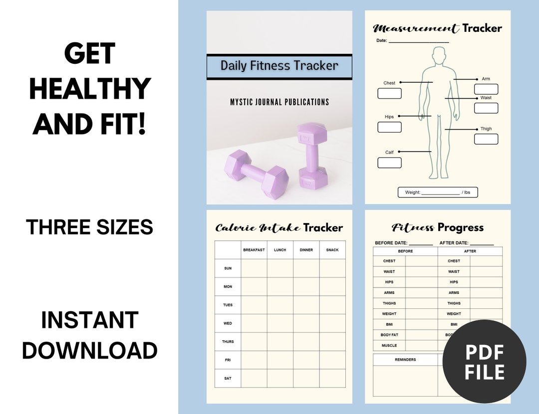 Daily Fitness Tracker: a Printable Tracker to Keep Track of - Etsy