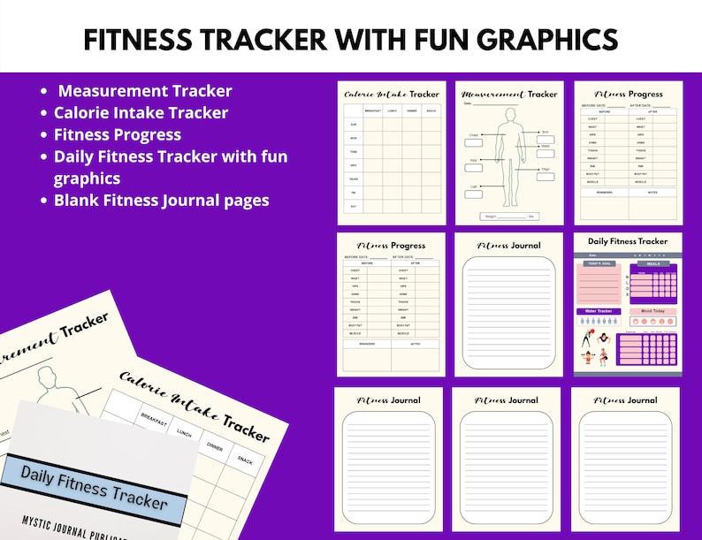 Daily Fitness Tracker: a Printable Tracker to Keep Track of - Etsy