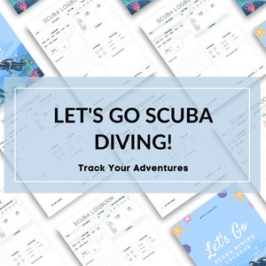 Let&#39;s Go Scuba Diving! Printable Logbook | Track Your Adventures, Dive Time, and Equipment