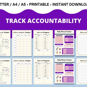 Daily Fitness Tracker: a Printable Tracker to Keep Track of - Etsy