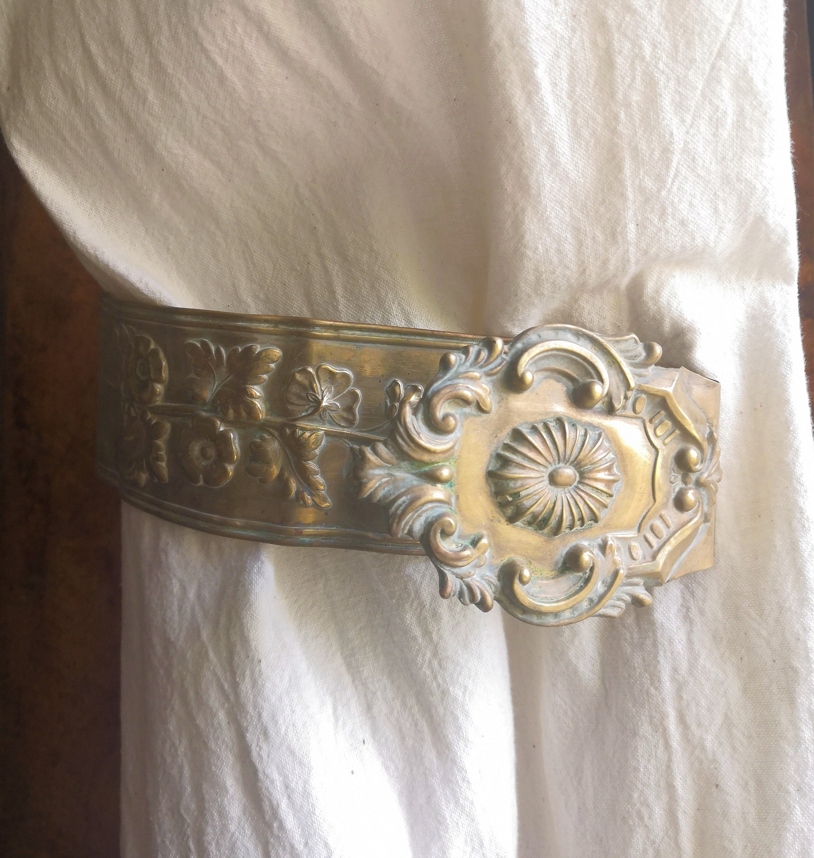 3 Antique Curtain Tie Back Porte-Rideaux Français Antiques Crochets Chateau Déco Antiques, Rideaux S