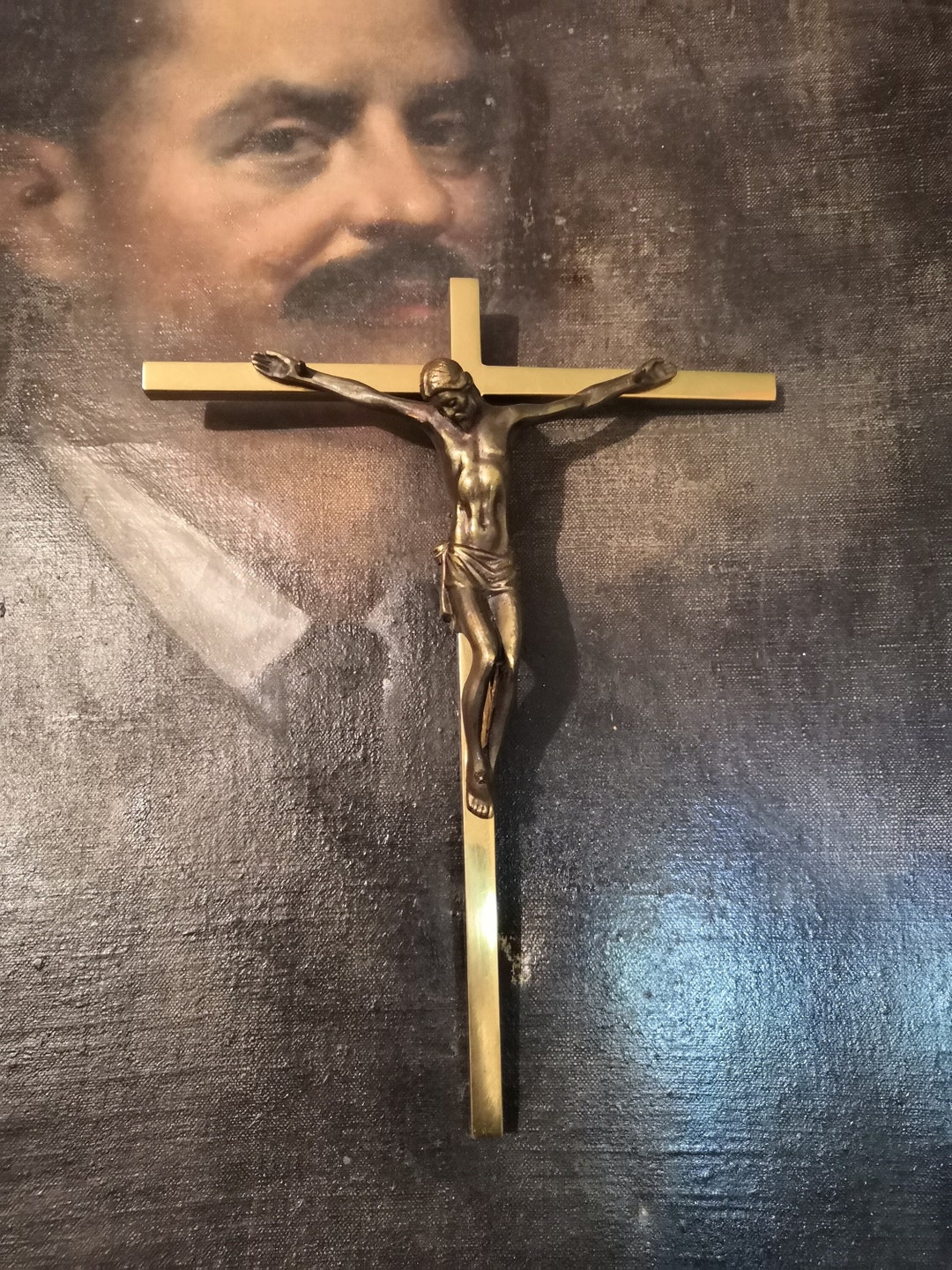 Bronze Crucifix, Modernist Crucifix, Bronze Statue Bronze Corpus