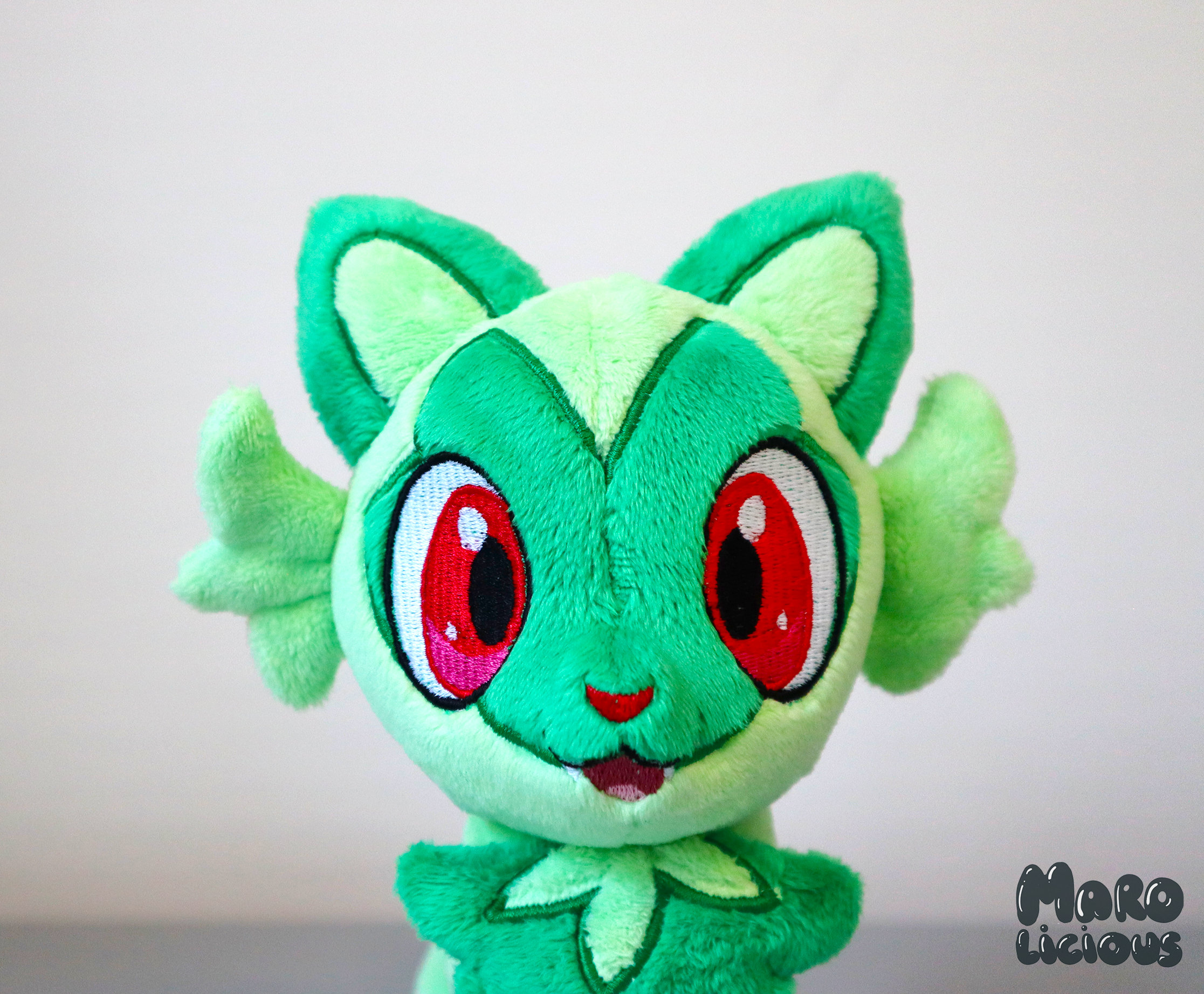 Sprigatito Pokémon Plush Doll, brinquedos animais macios, grande