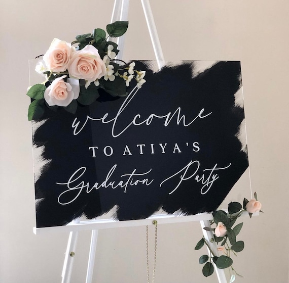 Acrylic Graduation Sign Personalised Graduation Sign Etsy