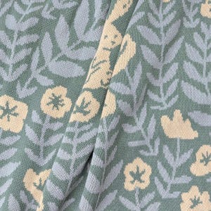 Bunny Meadows Throw Blanket - Sage Green