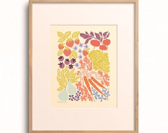 Farmers Market Art Print
