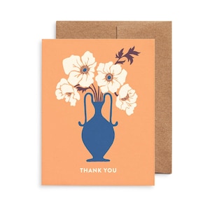 Flower Vase Thank You Card Set: Original Art, Box Set of 8 - Etsy