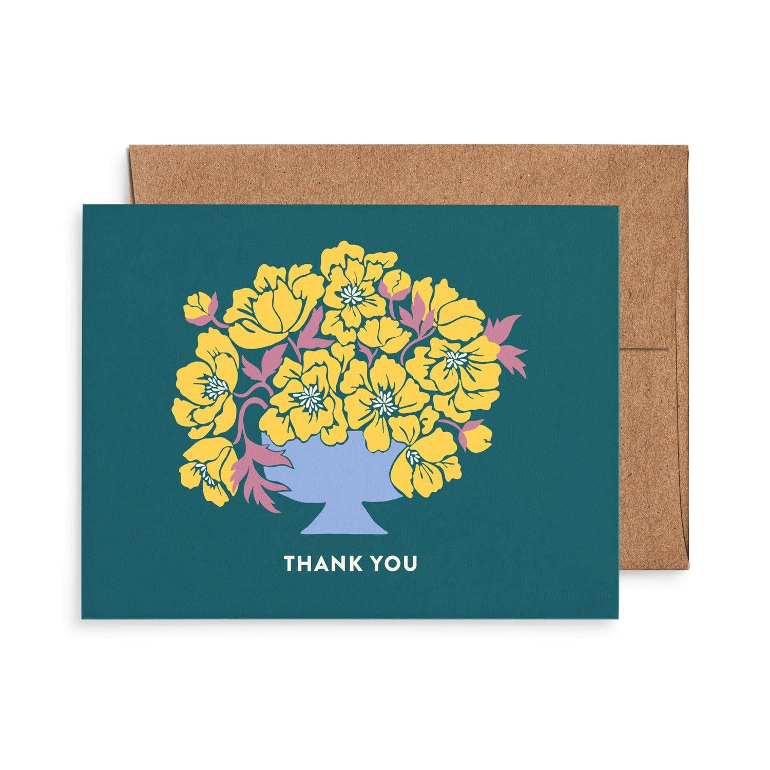 Flower Vase Thank You Card Set: Original Art, Box Set of 8 - Etsy