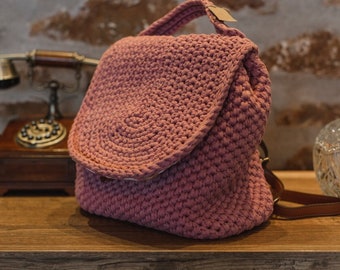 Handmade Crochet Backpack - Boho Hippie Style, Personalized