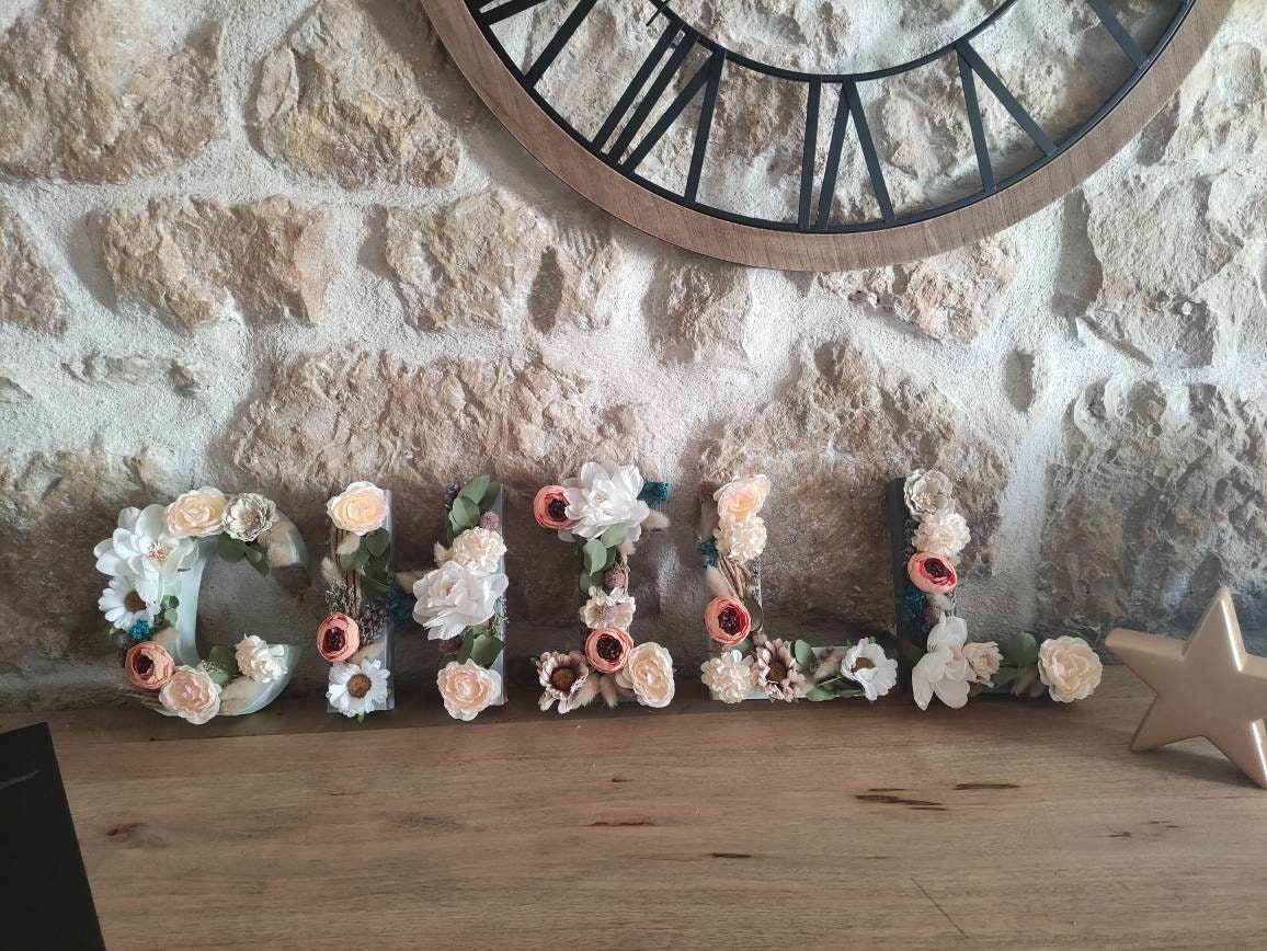 Lettres Fleuries Chill