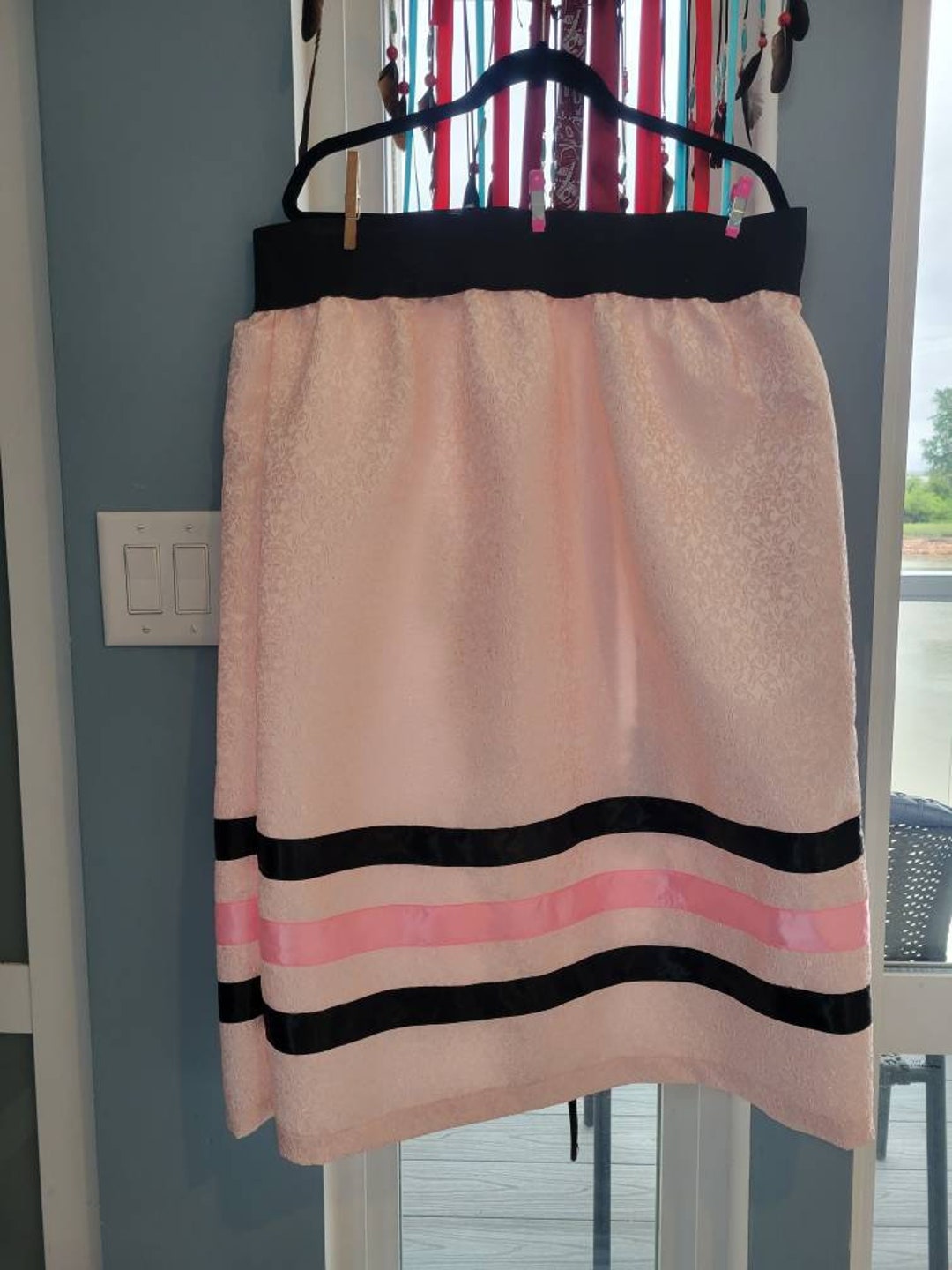 Pretty Pink Ribbon Skirt REDUCED SUMMER SALE Etsy
