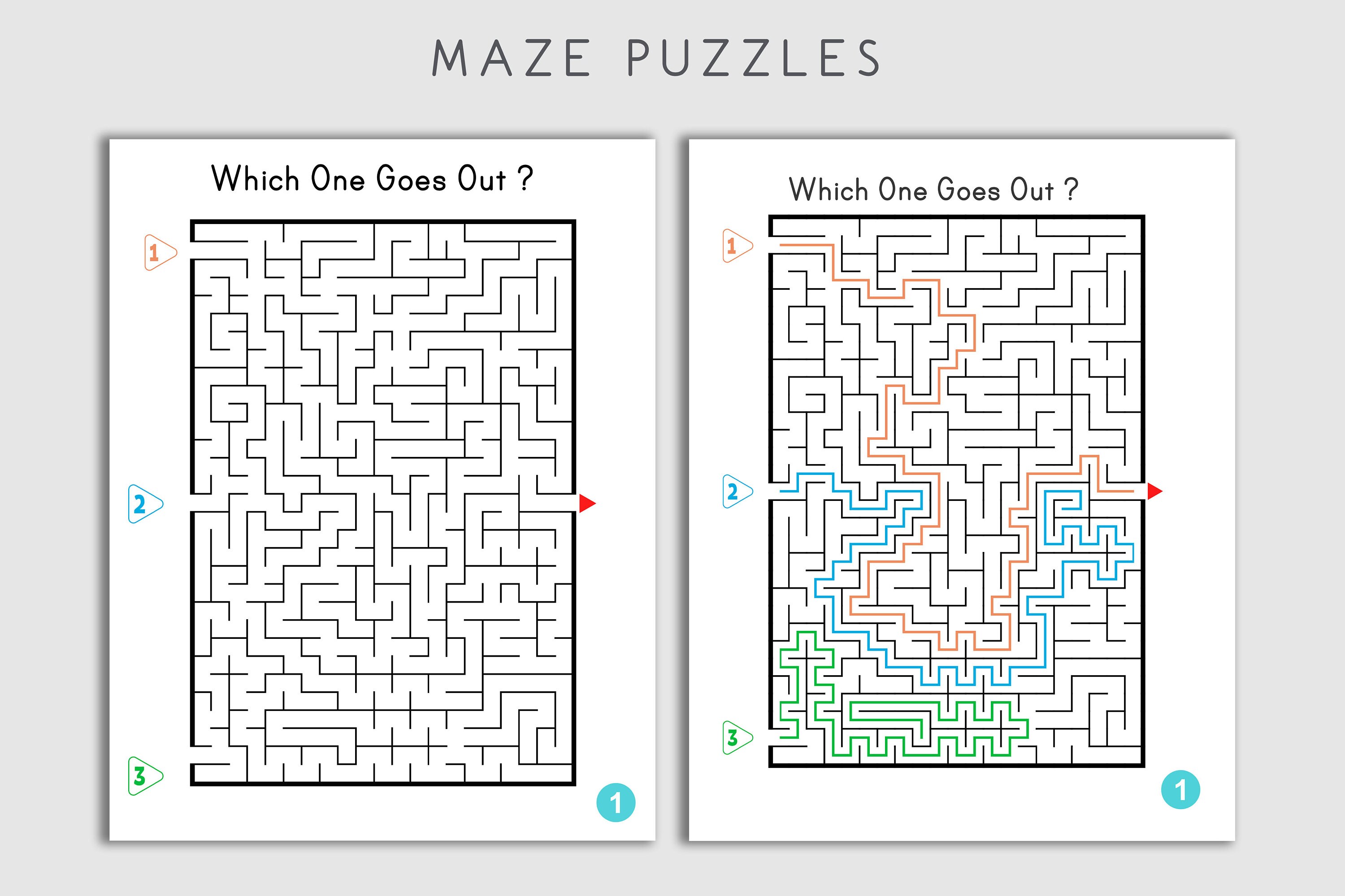 Maze Types Puzzles  Free Printable Puzzle Games