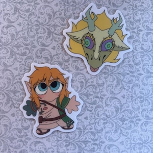 The Legend Of Zelda Tears of the Kingdom 2” Matte Meme Stickers