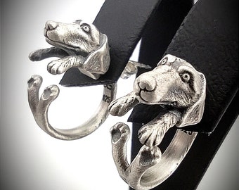Cute Silver Dog Earrings, Handmade Dog Silver Jewellery, Gift for  Dog Lover Or Owner,  Women silver dog earring, Gift for mommy,