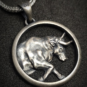 Taurus Zodiac Silver  Jewelry, Horoscope Necklace, Taurus Handmade, Astrology Gift for Men Women, zodiac gift for him her, zodiac pendant