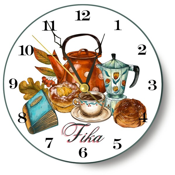Tea Time Clock Etsy