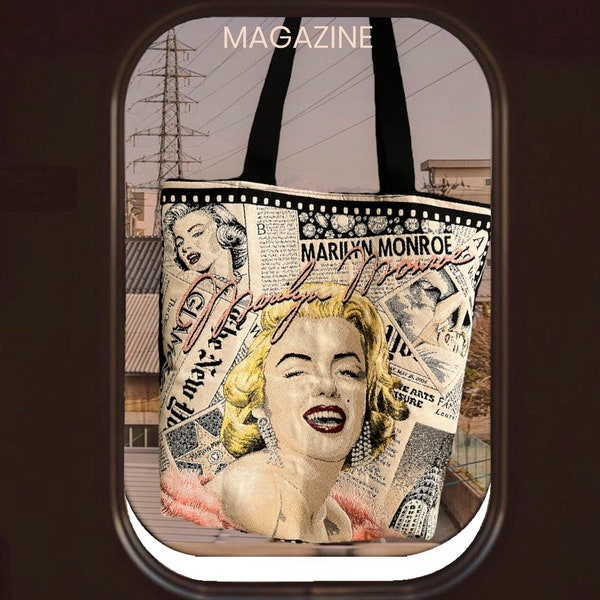 sac carré jacquard toutes Marylin Monroe