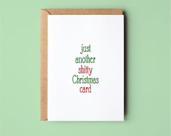 Funny Christmas Card | Just Another Shitty Card