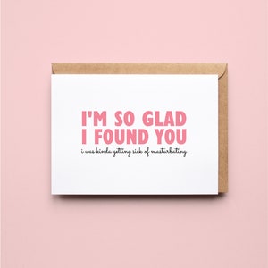 Sick Of Masturbating | Funny | Anniversary | Valentines Day | Love | Greeting Card