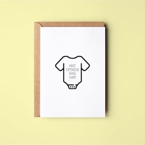 Most Expensive Shag | Funny | New Baby | Baby Shower | Greeting Card