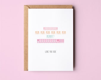 Muuuum | Funny Cards | Mother's Day | Greeting Card
