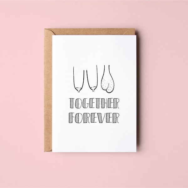 Together Forever | Funny | Anniversary | Valentines Day | Love | Greeting Card