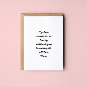 My Bum Would Be So Lonely Without You | Funny | Anniversary | Valentines Day | Love | Greeting Card