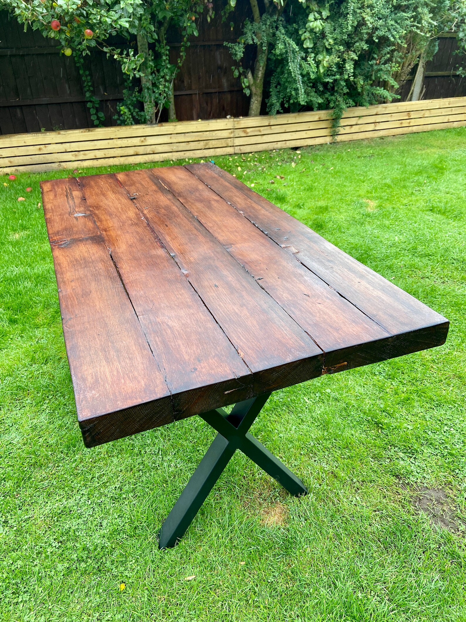 Rustic/ Farmhouse Dining Room Table Made From 60mm Solid Wood Etsy
