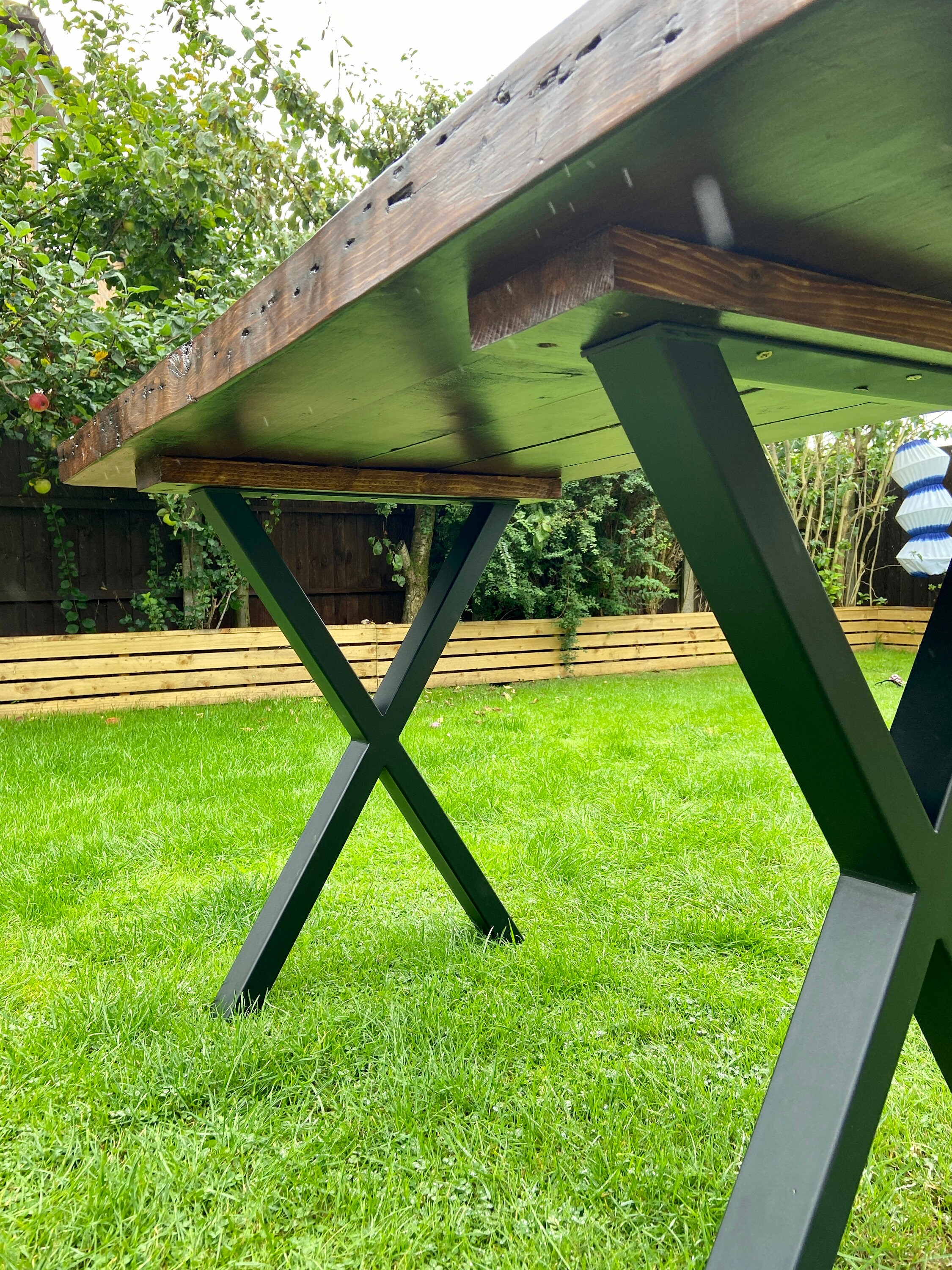 Rustic/ Farmhouse Dining Room Table Made From 60mm Solid Wood Etsy