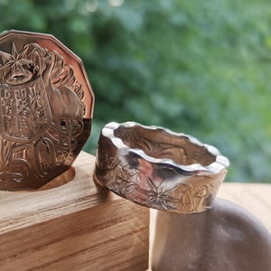 Australia 50 Cent Coin Ring // Unique Handmade Jewelry Personal Custom Ring Gift For Friend For Him Her World Coin Collector Best Seller