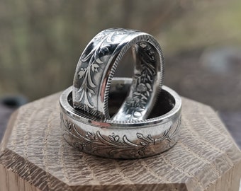 Anillo de moneda de plata de Egipto //Único personalizado personalizado hecho a mano antiguo vintage elegante declaración Boho Best Seller mujer hombre moneda anillo joyería