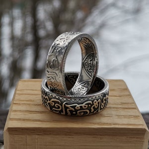 Morocco Dirham Silver Coin Ring// Unique Handmade Jewelry Personal Custom Ring Gift For Friend For Him Her World Coin Collector Best Seller