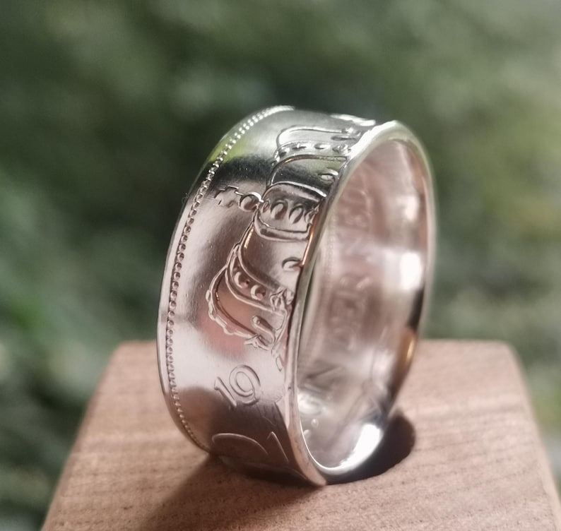 Dutch Gulden Silver Coin Ring // Ring Handmade Jewelry Personal Custom ...
